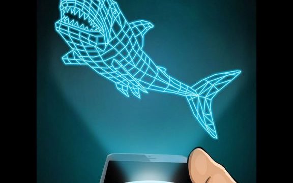 Hologram Shark 3D Simulator