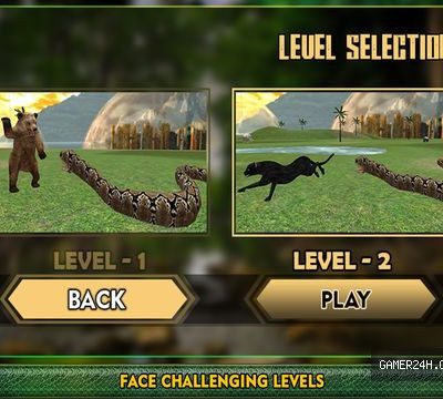 Real Anaconda Snake Simulator 3D: Hunt for wolf, bear, tiger & survive in the jungle