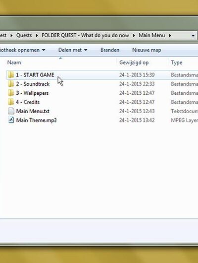 FOLDER QUEST: What do you do now?