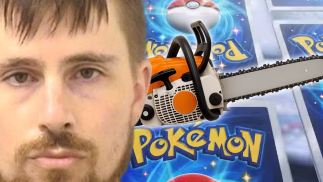 Man Uses Chainsaw to Steal $10,000+ Pokémon Cards, Cut, Arrested