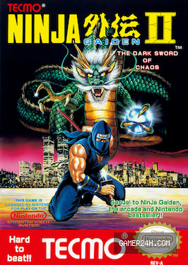 Ninja Gaiden II: The Dark Sword of Chaos Official Cover