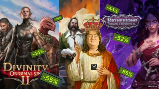 Steam’s Top 4 RPGs, e.g., Pathfinder & Divinity, Hit Huge Discounts