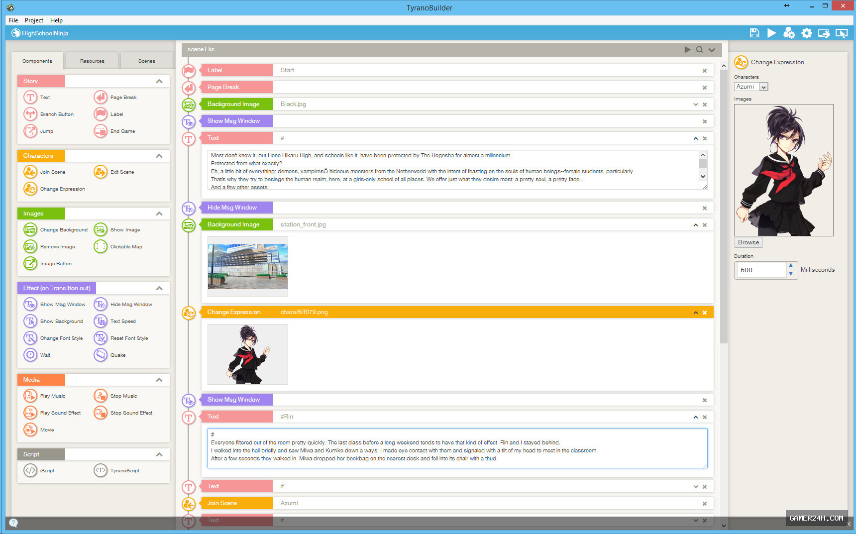 TyranoBuilder Visual Novel Studio Screenshot 5