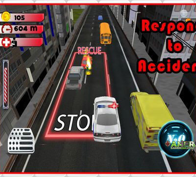 3D Rescue Racer Traffic Rush – Ambulance, Fire Truck Police Car and Emergency Vehicles: FREE GAME