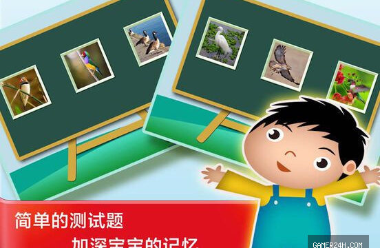 鸟儿的童年汉字早教- 教育学前班孩子的认字游戏