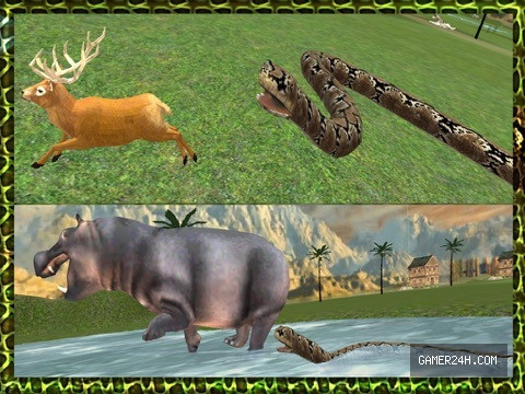 Real Anaconda Snake Simulator 3D: Hunt for wolf, bear, tiger & survive in the jungle Screenshot 3