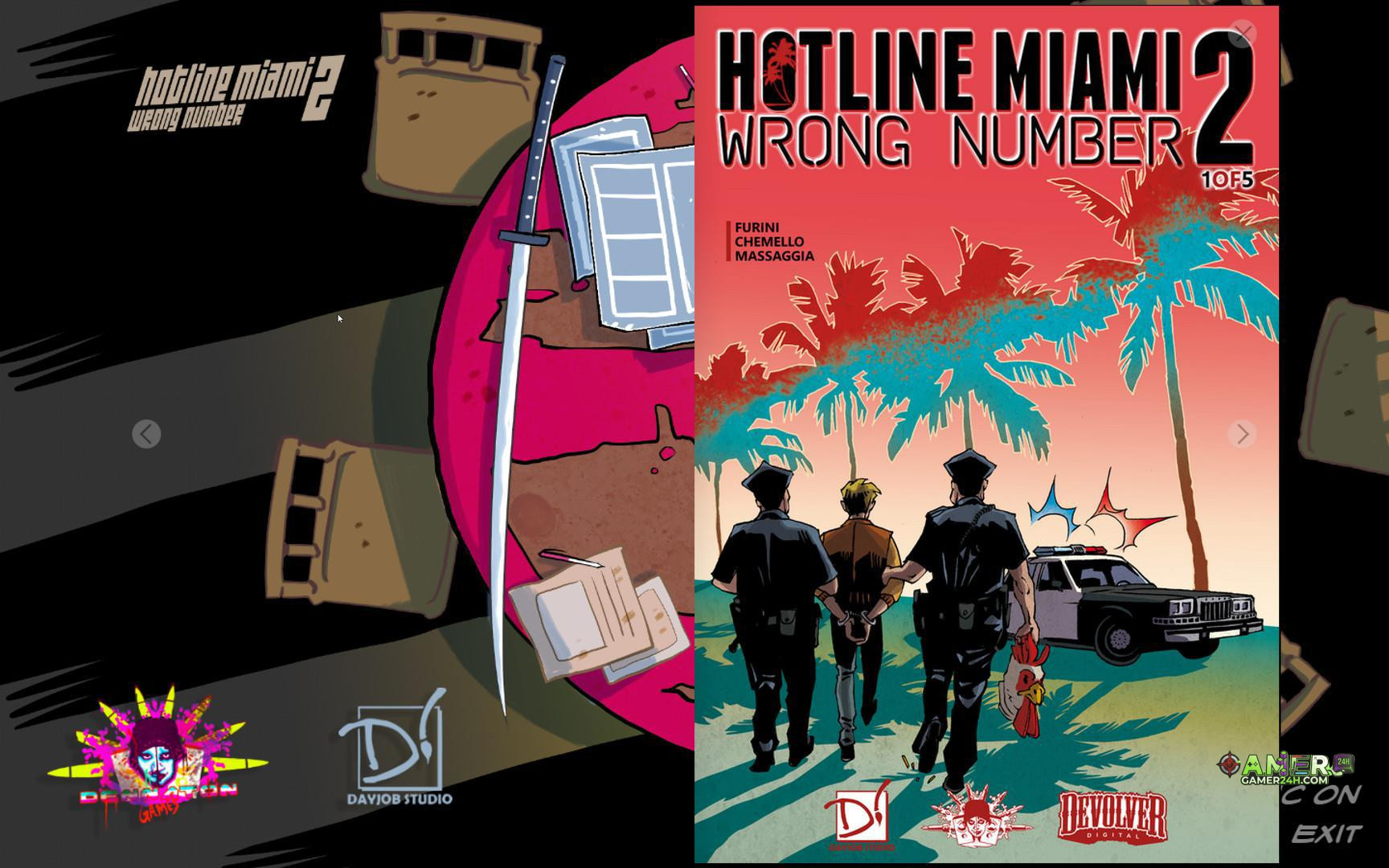 Hotline Miami 2: Wrong Number Digital Comic Official Cover