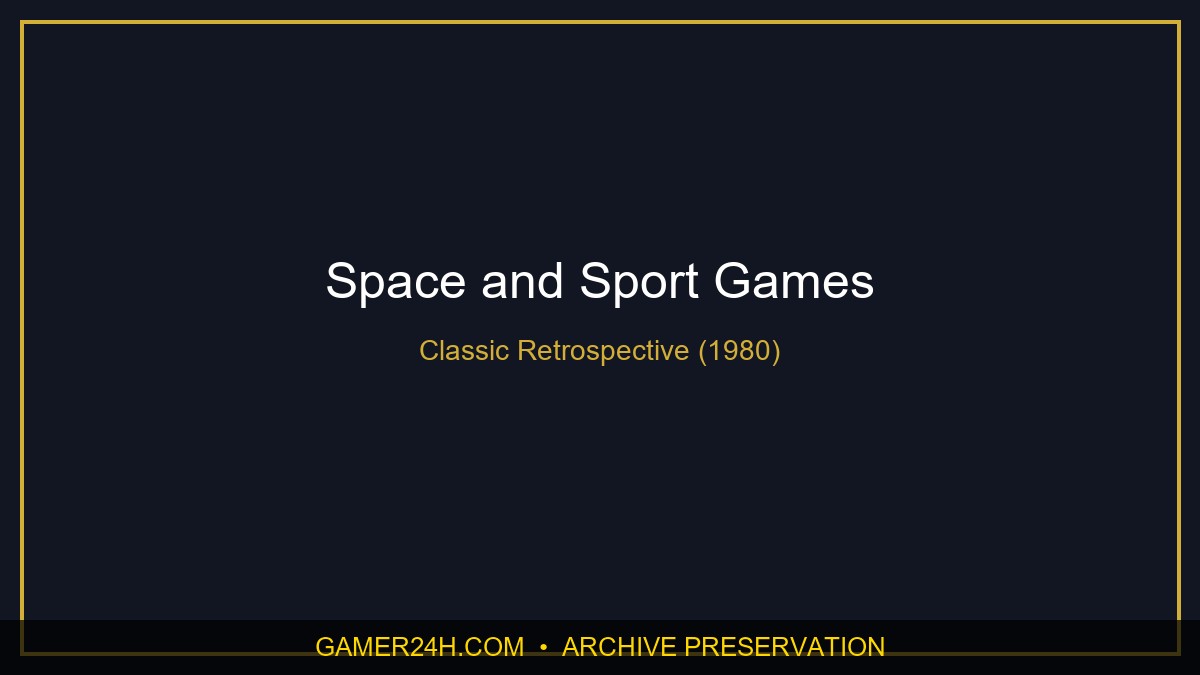 Space and Sport Games Official Cover