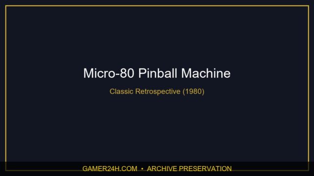 Micro-80 Pinball Machine