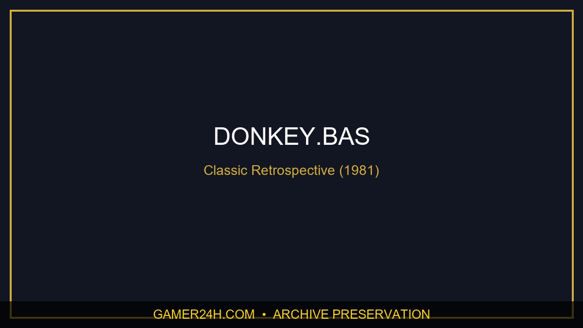DONKEY.BAS Official Cover