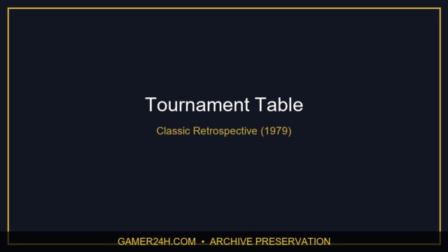 Tournament Table