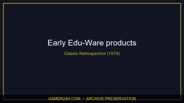 Early Edu-Ware products