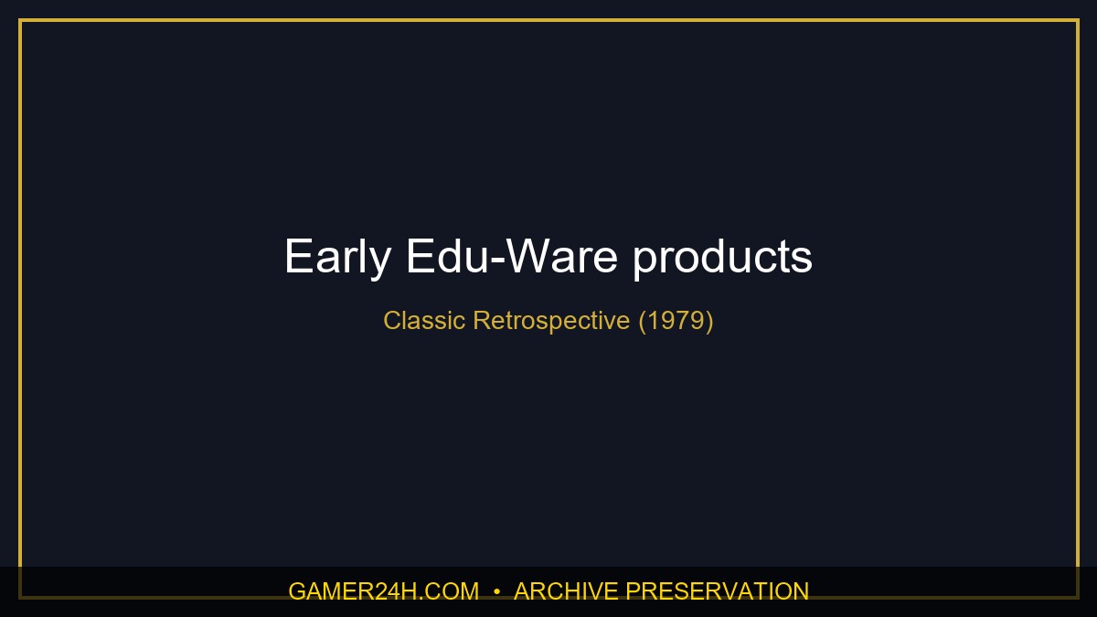 Early Edu-Ware products Official Cover