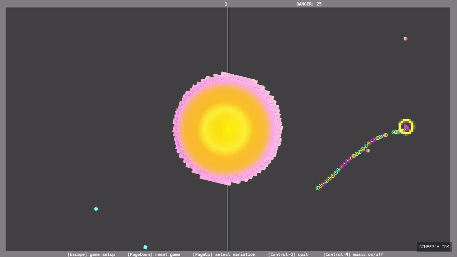 Particle Panic (a.k.a. “4x0ng”) Screenshot 2