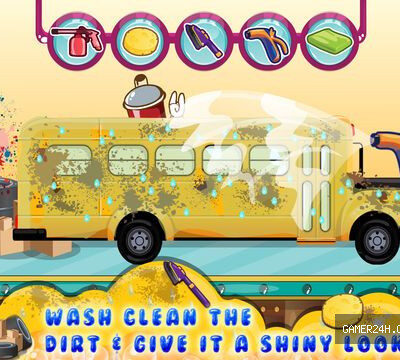 Baby School Bus Wash