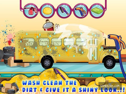 Baby School Bus Wash