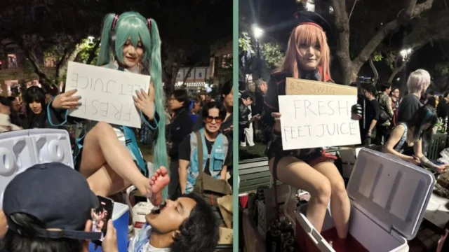 Cosplayers Shock Fans Selling “Feet Juice” at Anime Convention