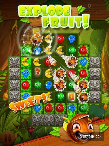 Jungle Jam – Juicy Fruit Match-3 Game Screenshot 2