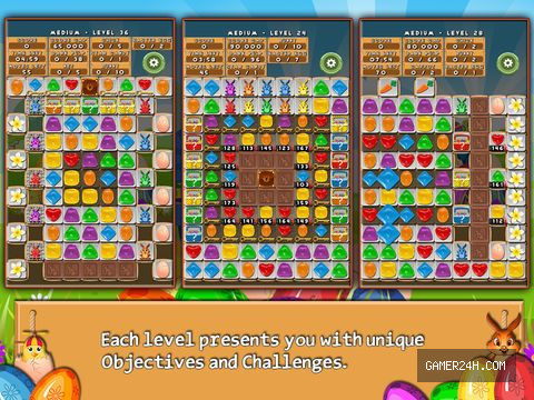 Bunny Drops – Match three puzzle Screenshot 4