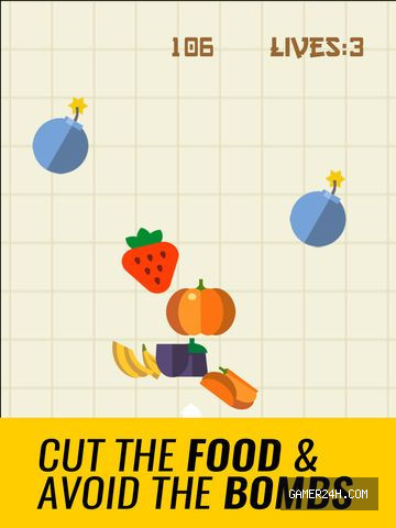 Masterchef Ninja – Cut the food, avoid the bombs Screenshot 2