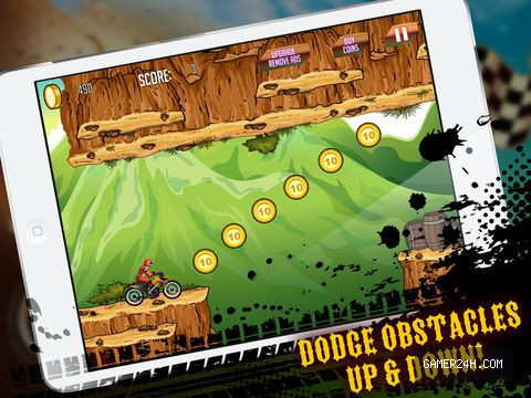 Mad Motorcross King! Extreme Dirt Bike Stunt Trial Screenshot 2