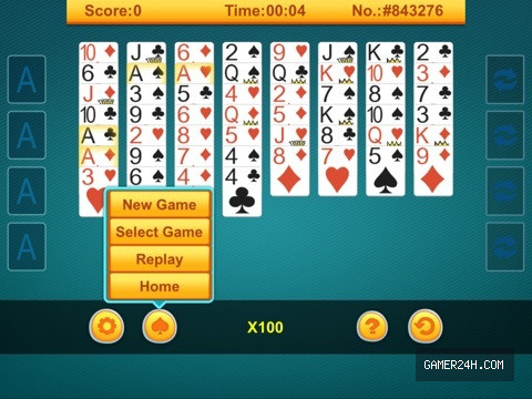 $ Freecell Solitaire $ Screenshot 2