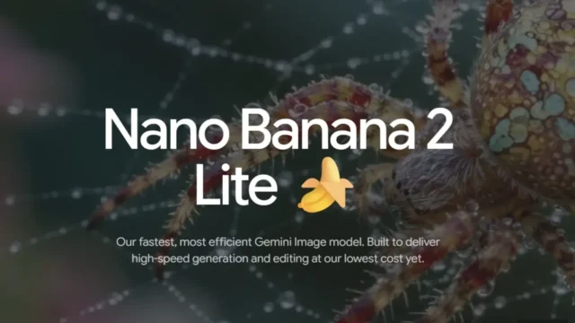 Google announces Nano Banana 2 Lite image generation model targeting high