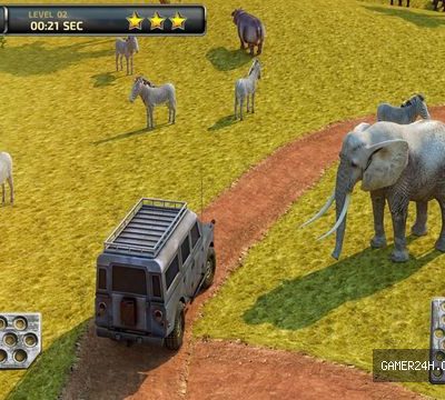 3D Safari Parking Free – Realistic Lion, Rhino, Elephant, and Zebra Adventure Simulator Games