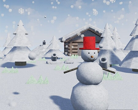 Snowman and Cannons