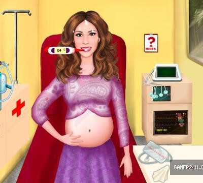 Pregnant Violetta at Ambulance