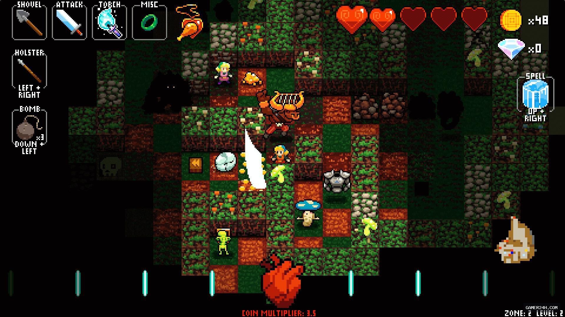 Crypt of the NecroDancer - Gameplay