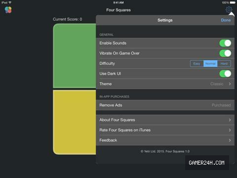 Four Squares – Classic Pattern Memorisation Game Screenshot 4