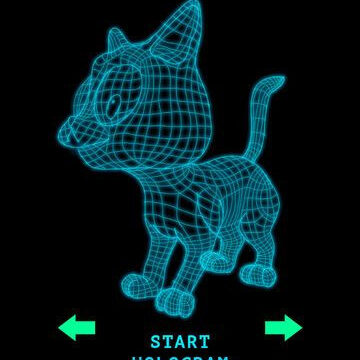 Hologram 3D Cat Simulator