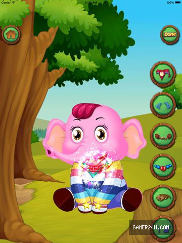 Elephant Care And Dress Up – free game Screenshot 4