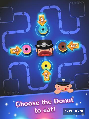 Cops and Donuts! Don’t block the lines Screenshot 2
