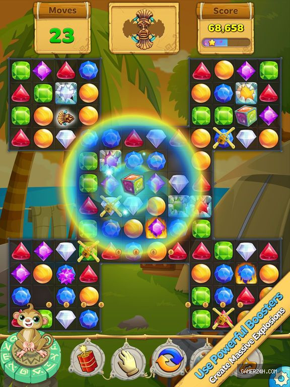 Crystal Island: Match 3 Puzzle - Visual Direction and Graphics Engineering