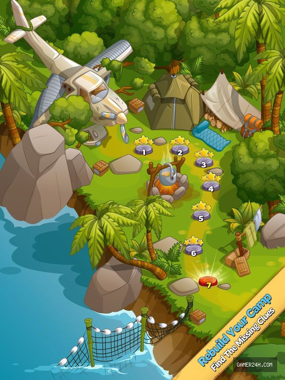 Crystal Island: Match 3 Puzzle - Level Design and World Atmosphere