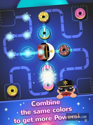 Cops and Donuts! Don’t block the lines Screenshot 3