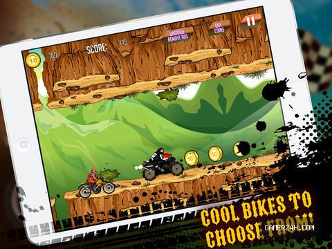 Mad Motorcross King! Extreme Dirt Bike Stunt Trial Screenshot 3