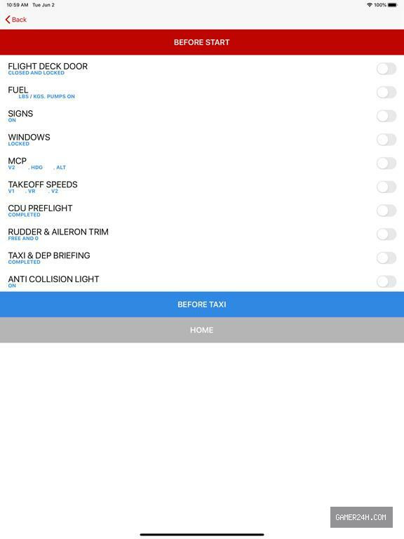 B737 Checklist Screenshot 4