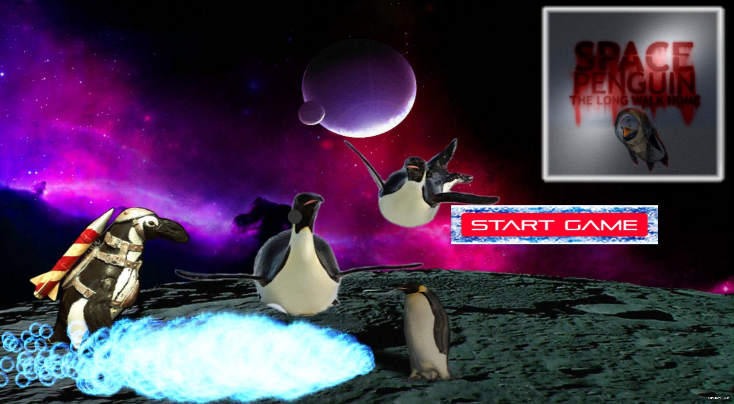 Alien Penguins (vs Astronauts) Official Cover