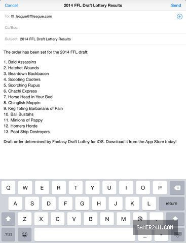 Fantasy Draft Lottery Official Cover