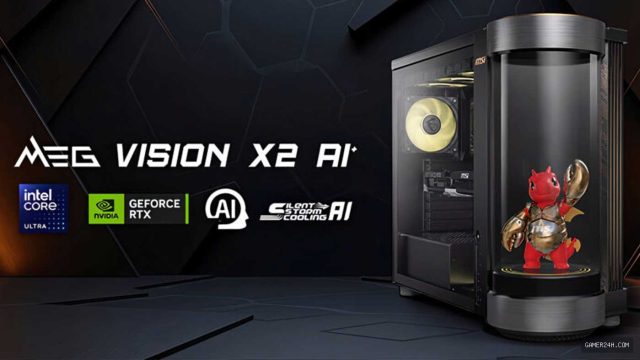 MSI MEG Vision X2 AI+ Case Unveils Built‑In AI Holostage