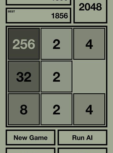 2048X AI – 2048 with AI solver