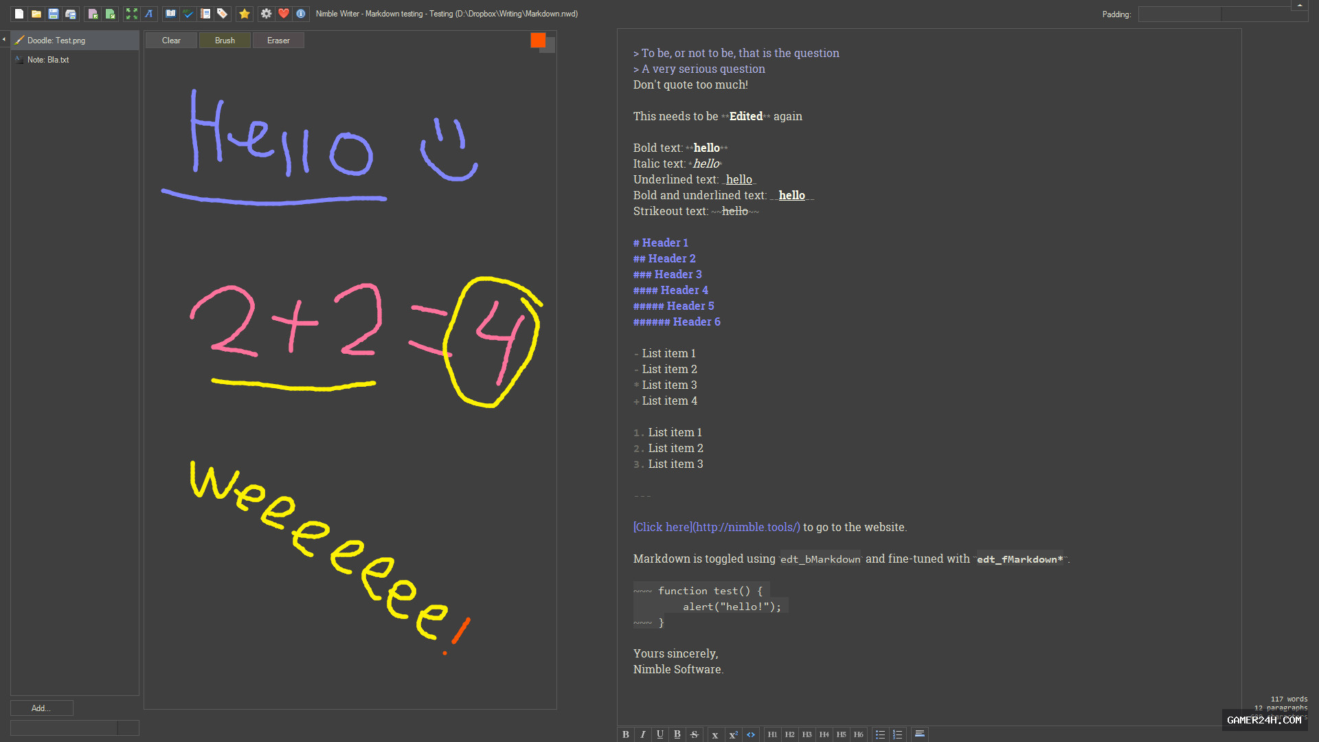Nimble Writer Screenshot 5