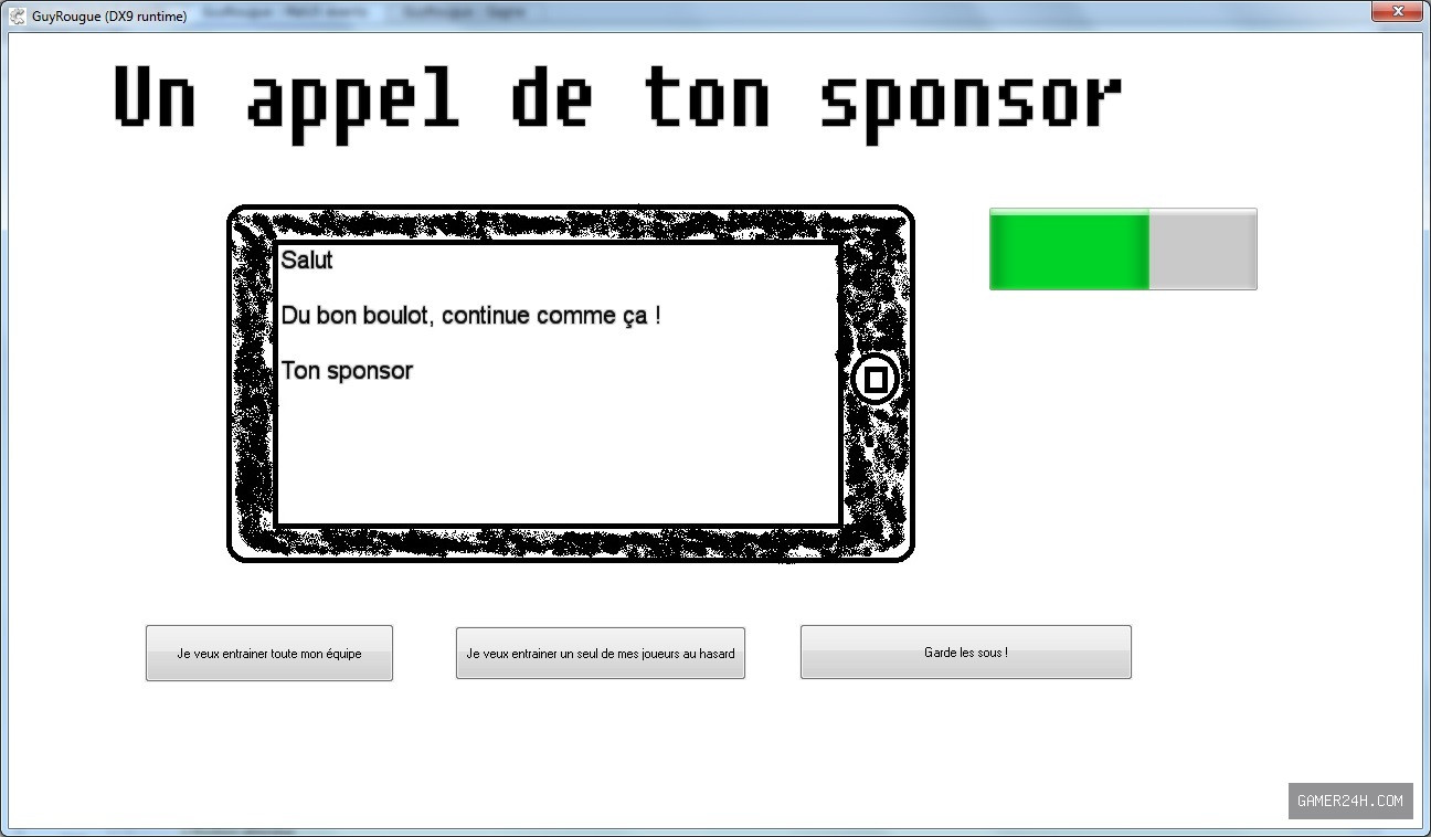 Guy Rougue Championship Manager Screenshot 2
