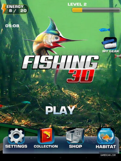 Wild Fishing King 3D Simulator: Flick Fish Frenzy