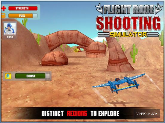 Flight Race Shooting Simulator Screenshot 2