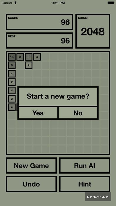 2048X AI – 2048 with AI solver Screenshot 4