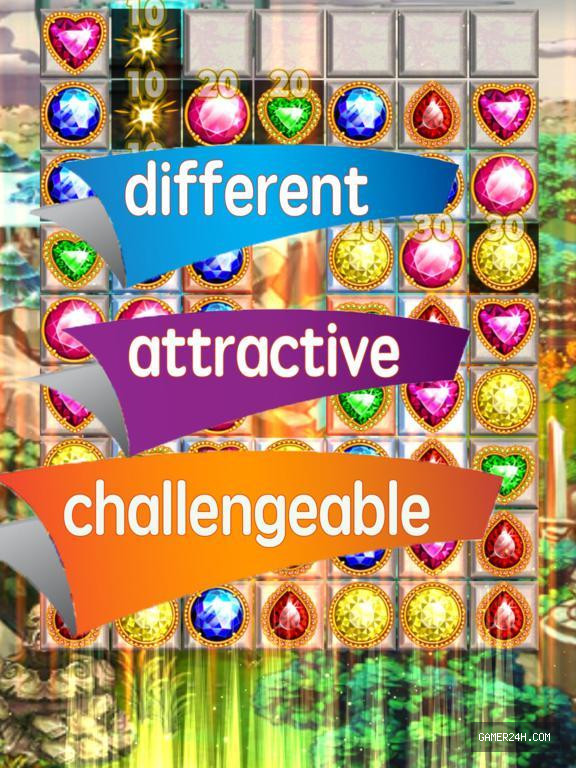 Jewel Crush Free – bewitched games Screenshot 2